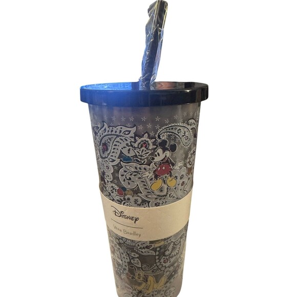 VERA BRADLEY DISNEY TUMBLER W/STRAW:NWT MICKEY New‎ - Picture 7 of 8